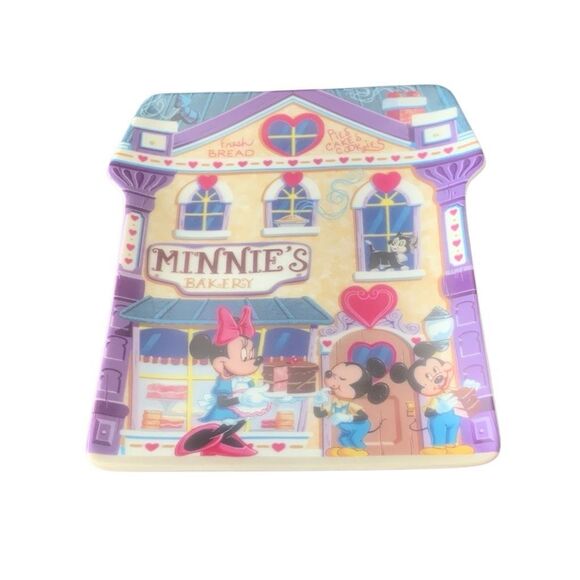 Vintage Disney Retired Minnie’s Bakery Mickey’s Village House Plaque - Picture 1 of 6